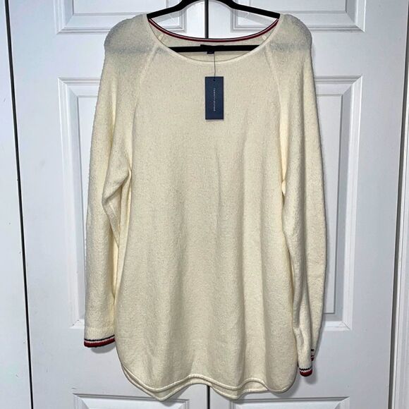 Tommy Hilfiger off white sweater size XL - Picture 1 of 7